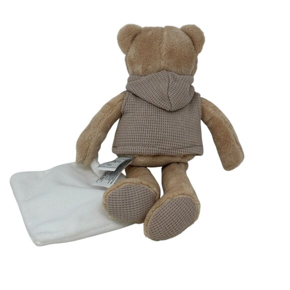 DOUDOU ET COMPAGNIE Sweety Bear Plush White Lovey Blanket - Picture 4 of 5
